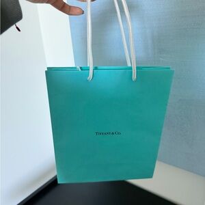 Authentic Small Tiffany & Co. Paper Shopping Bag.